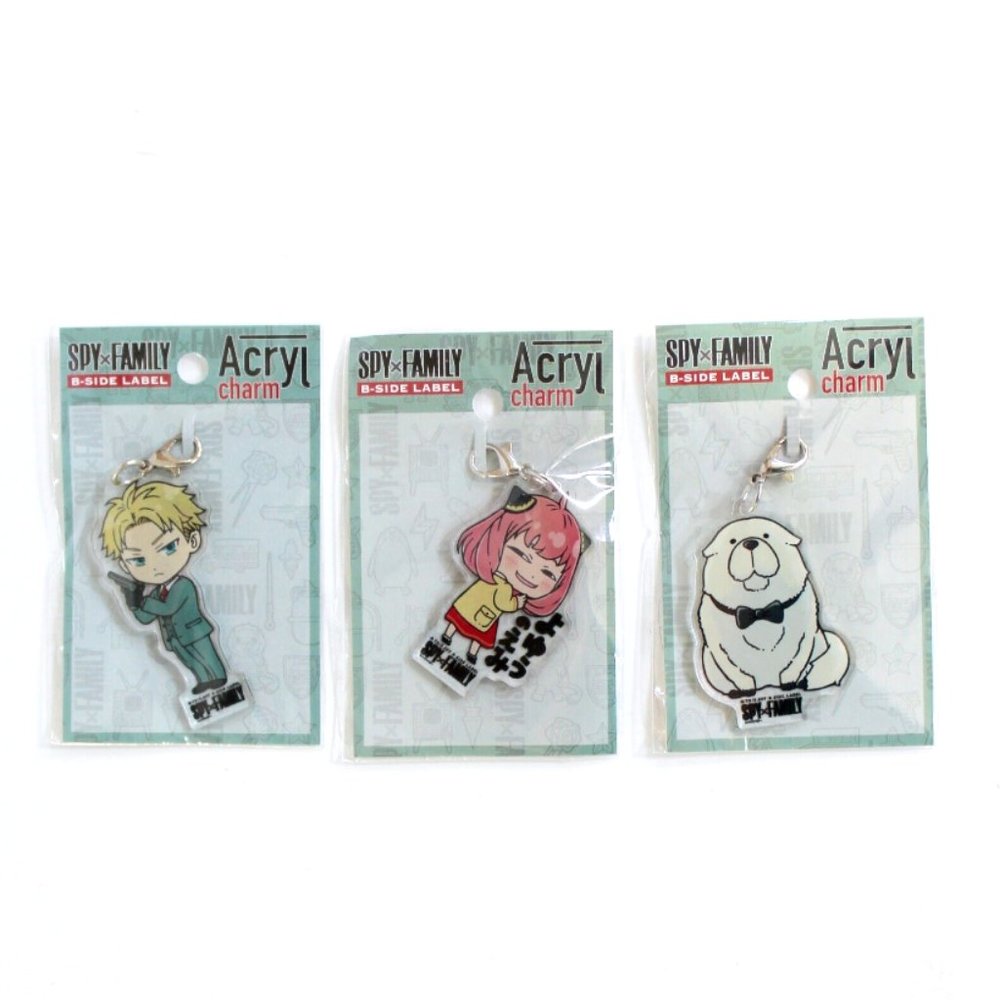Spy x Family B-Side Label Japan Loid Anya Bond Forger Acrylic Charms